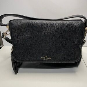 Kate Spade Chester Street Miri Black Pebble Leather Handbag